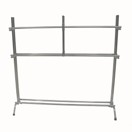 Мобильная подставка для ковриков на 30-40 шт.,160х35х160см.