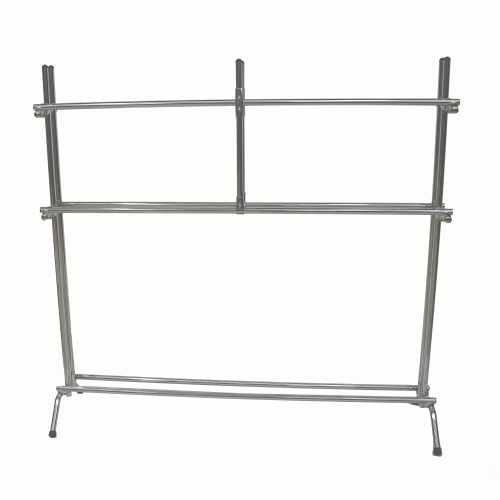 Мобильная подставка для ковриков на 30-40 шт.,160х35х160см.