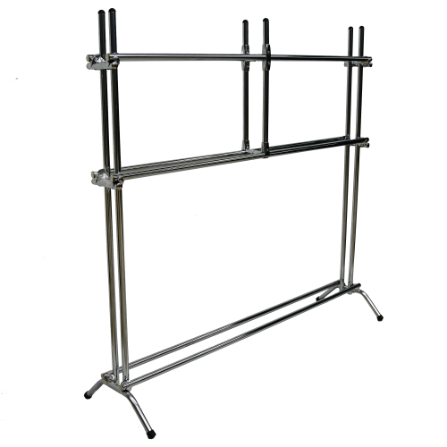 Мобильная подставка для ковриков на 30-40 шт.,160х35х160см.