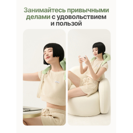 Вибромассажер для плеч и шеи DFC LAZYCLOUD, зеленый