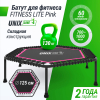 Батут спортивный UNIX Line FITNESS Lite Pink (125 см)
