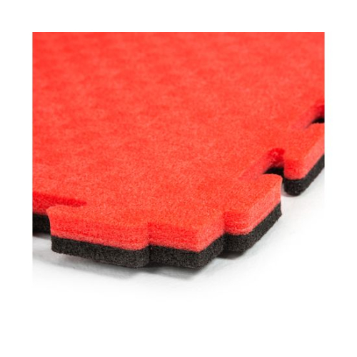 Будо-мат, 100 x 100 см, 20 мм, цвет чёрно-красный