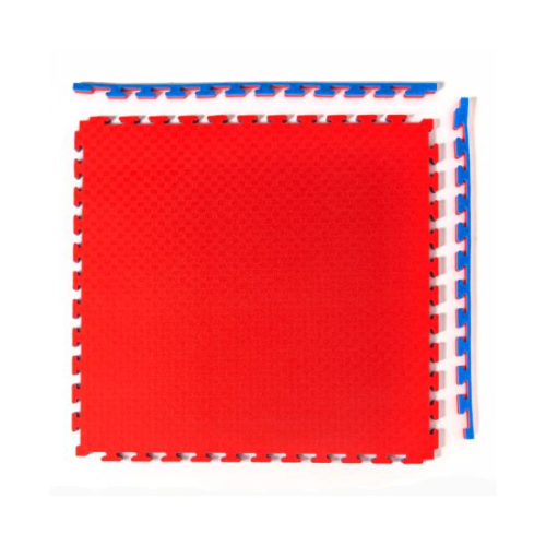 Будо-мат, 100 x 100 см, 20 мм, цвет сине-красный