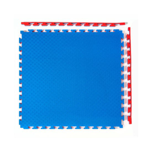 Будо-мат, 100 x 100 см, 20 мм, цвет сине-красный