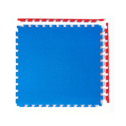 Будо-мат, 100 x 100 см, 25 мм, цвет сине-красный