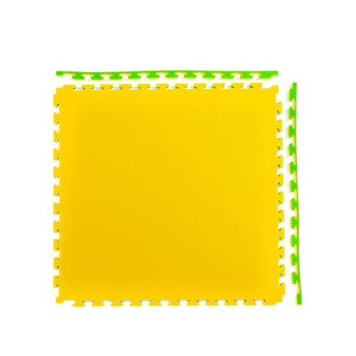 Будо-мат, 100 x 100 см, 20 мм, цвет жёлто-зелёный