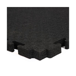 Будо-мат, 100 x 100 см, 25 мм, цвет чёрный