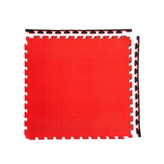 Будо-мат, 100 x 100 см, 25 мм, цвет чёрно-красный