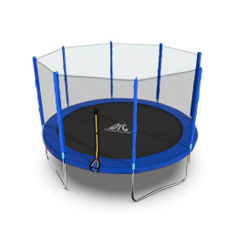 Батут DFC Trampoline Fitness с сеткой 12ft Синий