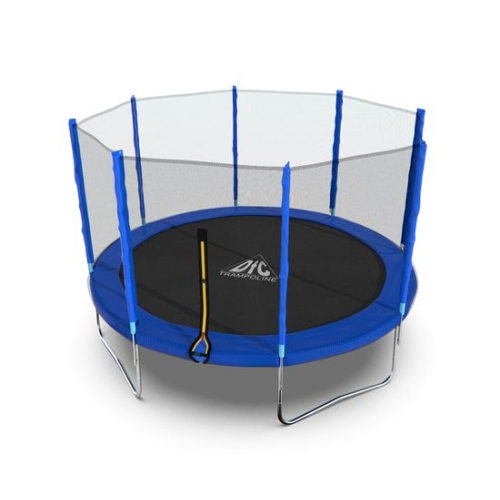 Батут DFC Trampoline Fitness с сеткой 12ft Синий