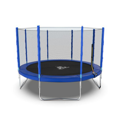 Батут DFC Trampoline Fitness с сеткой 12ft Синий