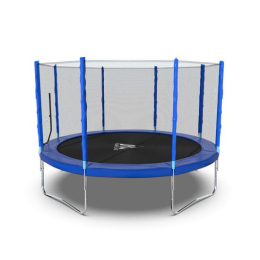 Батут DFC Trampoline Fitness с сеткой 12ft Синий