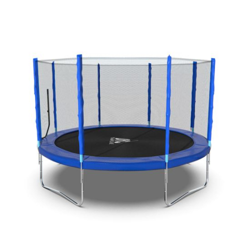 Батут DFC Trampoline Fitness с сеткой 12ft Синий