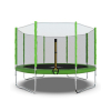 Батут DFC Trampoline Fitness с сеткой 12ft Светло-зелёный