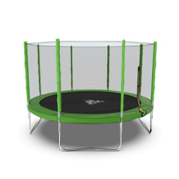 Батут DFC Trampoline Fitness с сеткой 12ft Светло-зелёный