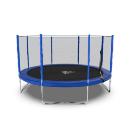 Батут DFC Trampoline Fitness с сеткой 14ft Синий