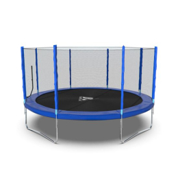 Батут DFC Trampoline Fitness с сеткой 14ft Синий