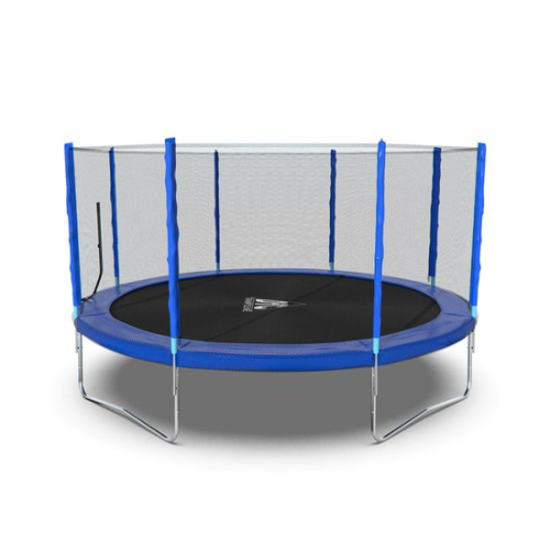 Батут DFC Trampoline Fitness с сеткой 14ft Синий