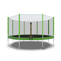 Батут DFC Trampoline Fitness с сеткой 14ft Светло-зелёный