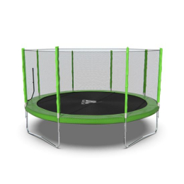 Батут DFC Trampoline Fitness с сеткой 14ft Светло-зелёный