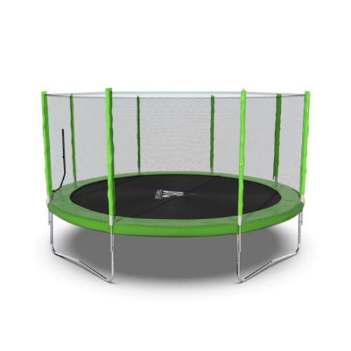 Батут DFC Trampoline Fitness с сеткой 14ft Светло-зелёный