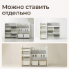 Стеллаж для игрушек и книг UNIX Kids Сastle / Замок серый