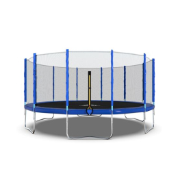 Батут DFC Trampoline Fitness с сеткой 16ft Синий
