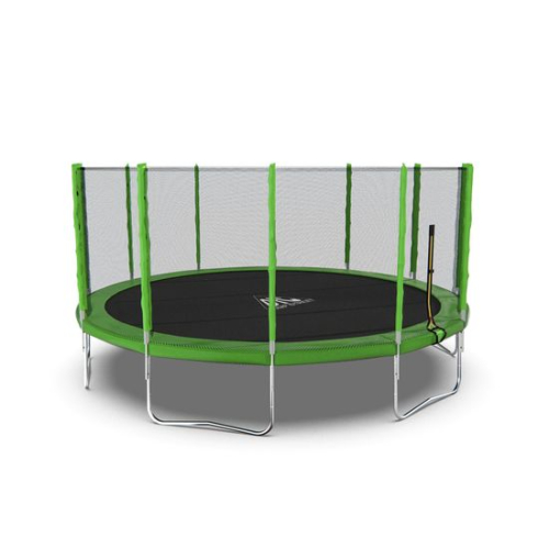 Батут DFC Trampoline Fitness с сеткой 16ft Светло-зелёный
