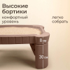 Песочница UNIX Kids Table / стол с крышкой 96 х 66 см коричневый