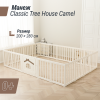 Большой детский игровой манеж UNIX Kids Classic Tree House / Классик домик на дереве 200 x 280 см бежевый
