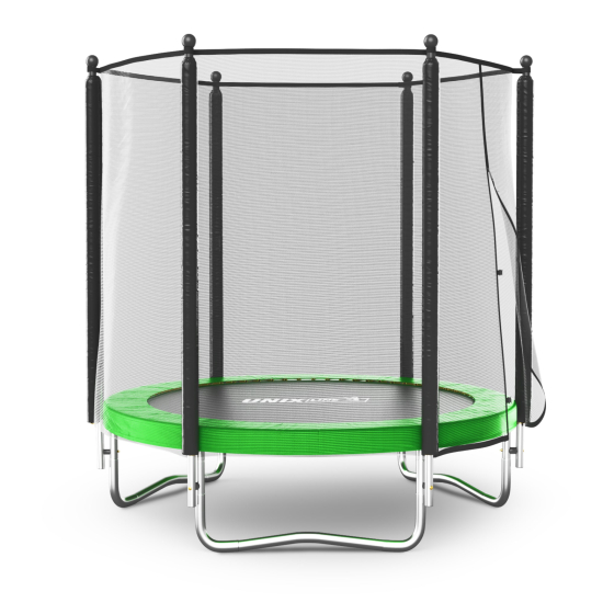 Батут UNIX Line Simple 6 ft (183 см) с внешней защитной сеткой, зеленый