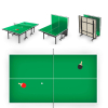 Всепогодный теннисный стол UNIX Line outdoor 14 mm SMC (Green)