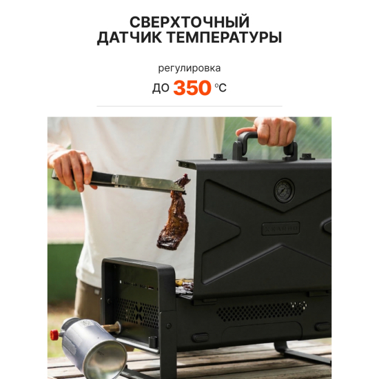 Газовый гриль портативный Karbo Grill X1 Black Karbo