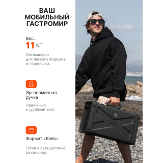 Газовый гриль портативный Karbo Grill X1 Black Karbo