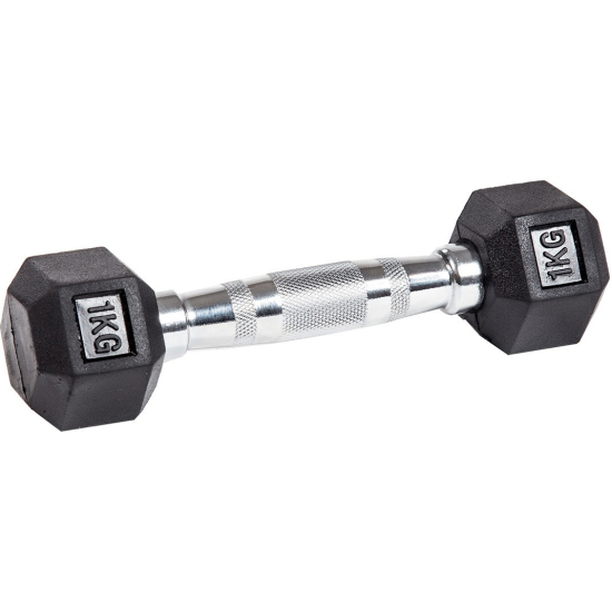 Гантель неразборная гексагональная VF-H010 (1 кг)