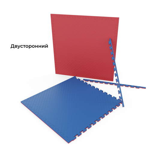 Будо-мат EVA DFC 100 x 100 см, 20 мм, цвет сине-розовый