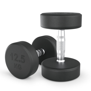 Гантель UNIX Fit PRO круглая обрезиненная 12,5 кг, 2 шт.