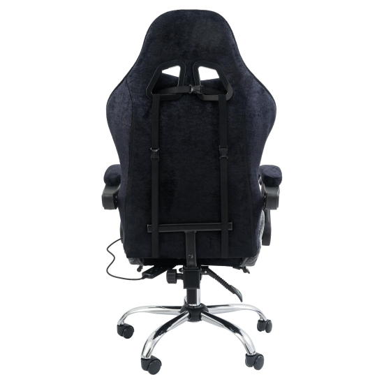 Вибромассажное кресло Calviano Amarone Black-Grey plush