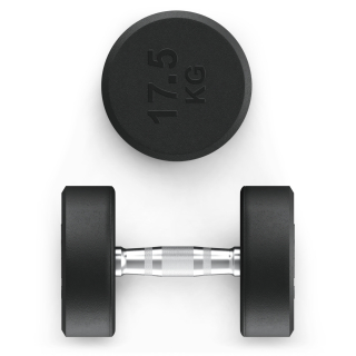 Гантель UNIX Fit PRO круглая обрезиненная 17,5 кг, 2 шт.