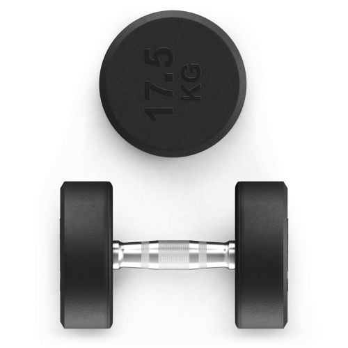 Гантель UNIX Fit PRO круглая обрезиненная 17,5 кг, 2 шт.