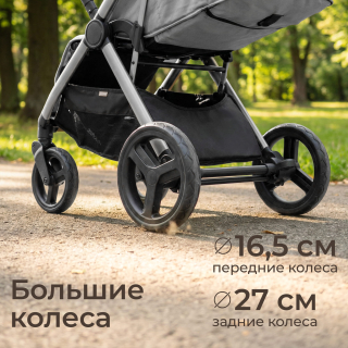 Коляска прогулочная UNIX Kids Vento / Венто светло-серый