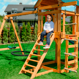 Детский игровой комплекс UNIX Line (6 in 1) Dark Green