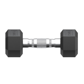 Гантель гексагональная UNIX Fit обрезиненная 2,5 кг / шт.
