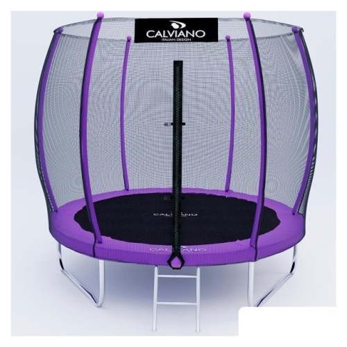 Батут Calviano Outside Master Purple 252 см - 8ft (внешняя сетка, с лестницей)