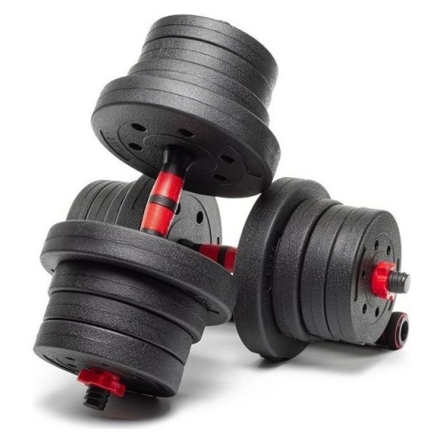 Набор гантелей с соединительным грифом  AMETIST с соединительным грифом композитные 24кг