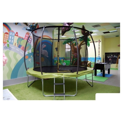 Батут Atlas Sport 312 см - 10ft Master (с лестницей, зеленый)