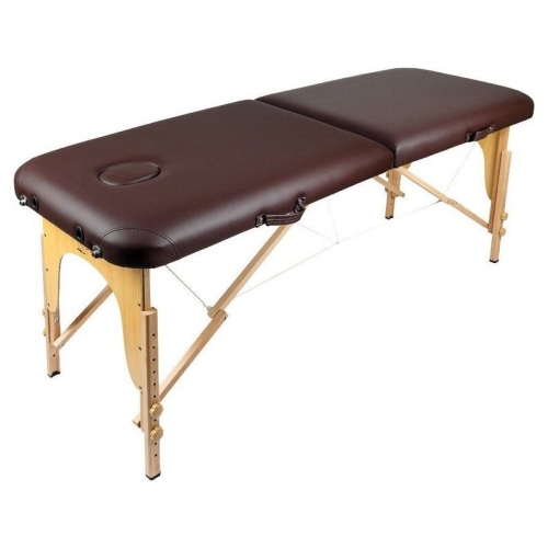 Массажный стол Atlas Sport складной 2-с деревянный 60 см (коричневый)