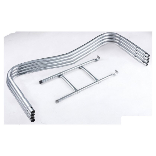 Батут Atlas Sport 312 см - 10ft Basic (с лестницей, внешняя сетка, зеленый)