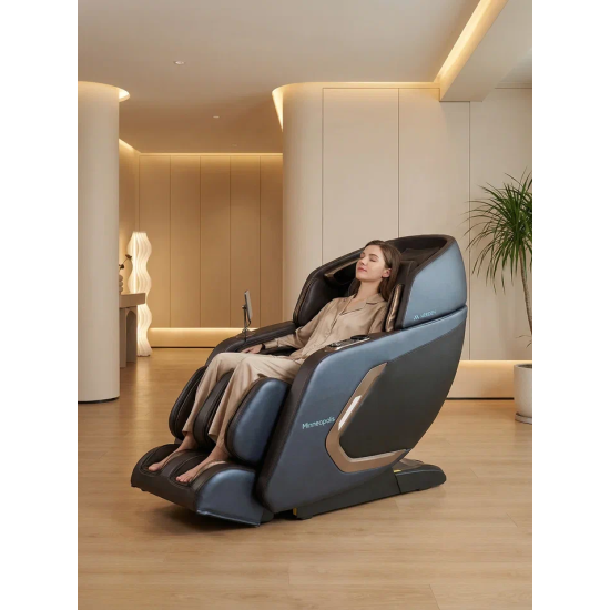 Массажное кресло Meridien Minneapolis (Brown + Dark blue)