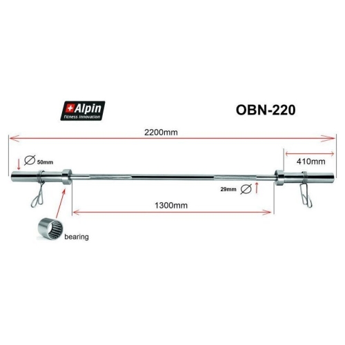 Гриф для штанги Alpin OBN-220
